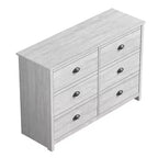 Cassettiera Galano Geodarno a 6 cassetti (Interlock) - Quercia Grigio Polveroso