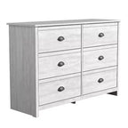 Cassettiera Galano Geodarno a 6 cassetti (Interlock) - Quercia Grigio Polveroso