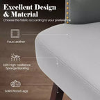 Crestlive Products Set di 2 Sgabelli da Bar Alti 76 cm con Schienale, Comode Sedie Girevoli d'Accento