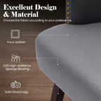 Crestlive Products Set di 2 Sgabelli da Bar Alti 76 cm con Schienale, Comode Sedie Girevoli d'Accento