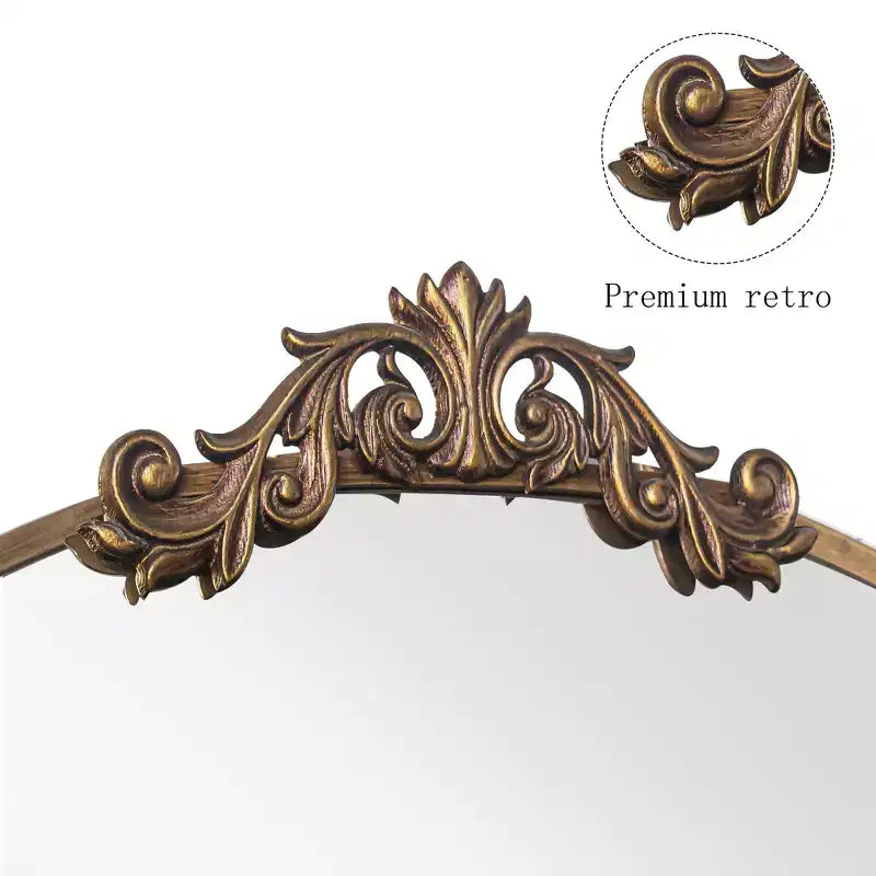 Specchio da parete ad arco ornato vintage GDFStudio Gloria da 43,3''