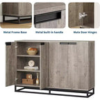 Credenza buffet moderna da 140 cm - Madia da cucina con 4 ante e ripiani regolabili per sala da pranzo