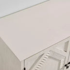 Credenza Mid-Century Modern da 65.2 Pollici con Ante e Vani Contenitore, Mobile Bar/Caffè con Dettagli Geometrici per Soggiorno o Cucina