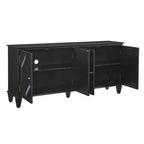 Credenza Mid-Century Modern da 65.2 Pollici con Ante e Vani Contenitore, Mobile Bar/Caffè con Dettagli Geometrici per Soggiorno o Cucina