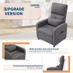 Poltrona reclinabile elettrica con massaggio e riscaldamento, schienale alto imbottito, sedile imbottito, poltrona Home Theater per soggiorno