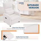 Poltrona reclinabile elettrica con massaggio e riscaldamento, schienale alto imbottito, sedile imbottito, poltrona Home Theater per soggiorno