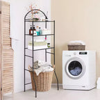 Mobiletto per bagno a 3 ripiani da posizionare sopra il WC, scaffale organizer da bagno indipendente in metallo da mettere sopra il WC, scaffale salvaspazio da posizionare sopra il WC per il bagno
