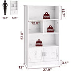 Libreria con ante Scaffale moderno con luci a LED Libreria da fattoriaGrand Display Racks Libreria per l'ufficio domestico