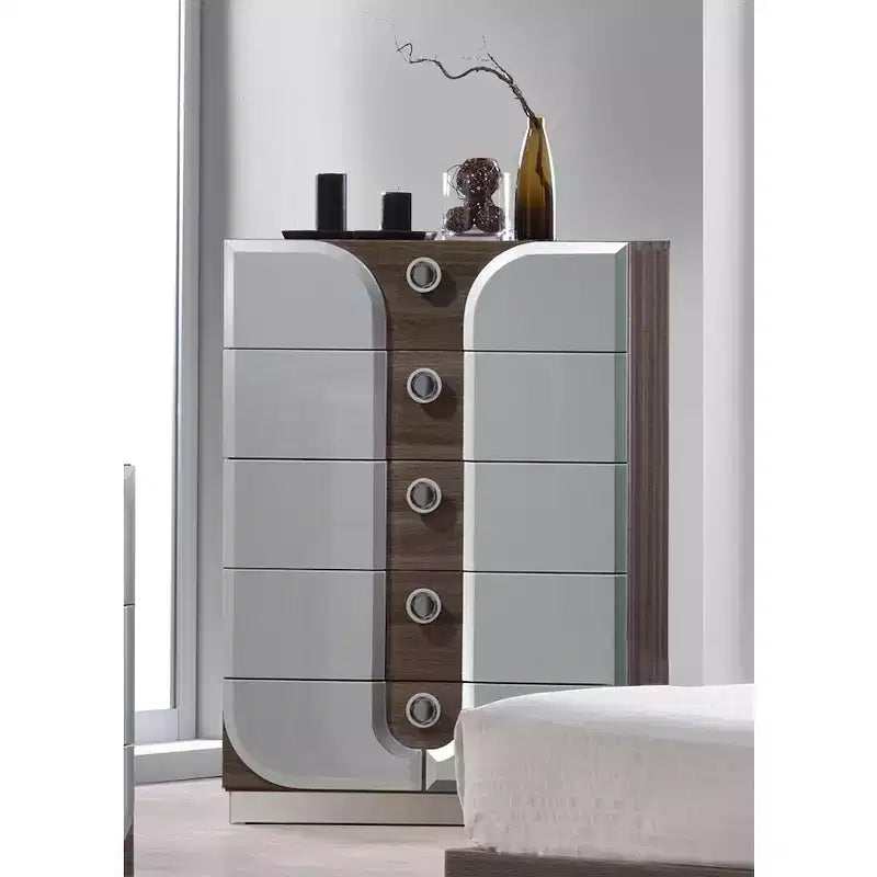 Chintaly Imports, Cassettiera moderna a 5 cassetti