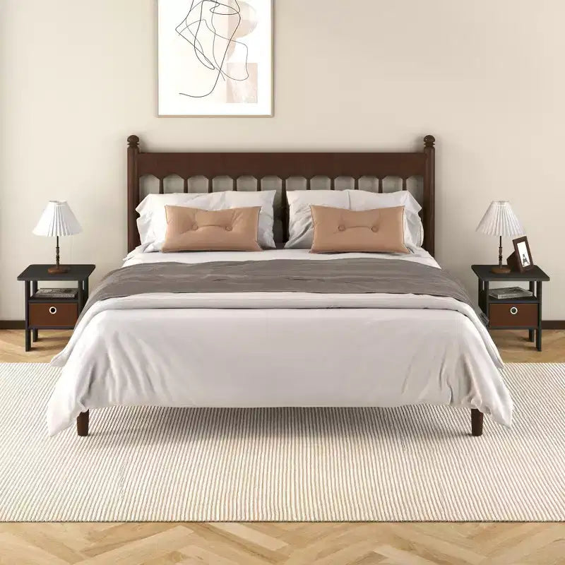 HOMLUX 1 comodino moderno con cassetto rimovibile e ripiano aperto