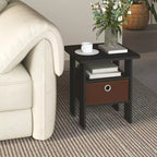 HOMLUX 1 comodino moderno con cassetto rimovibile e ripiano aperto