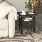 HOMLUX 1 comodino moderno con cassetto rimovibile e ripiano aperto