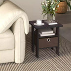 HOMLUX 1 comodino moderno con cassetto rimovibile e ripiano aperto