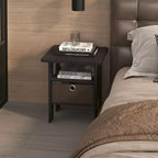 HOMLUX 1 comodino moderno con cassetto rimovibile e ripiano aperto