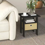 HOMLUX 1 comodino moderno con cassetto rimovibile e ripiano aperto