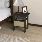 HOMLUX 1 comodino moderno con cassetto rimovibile e ripiano aperto