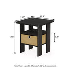 HOMLUX 1 comodino moderno con cassetto rimovibile e ripiano aperto