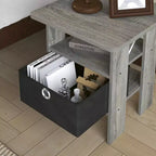 HOMLUX 1 comodino moderno con cassetto rimovibile e ripiano aperto