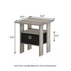 HOMLUX 1 comodino moderno con cassetto rimovibile e ripiano aperto