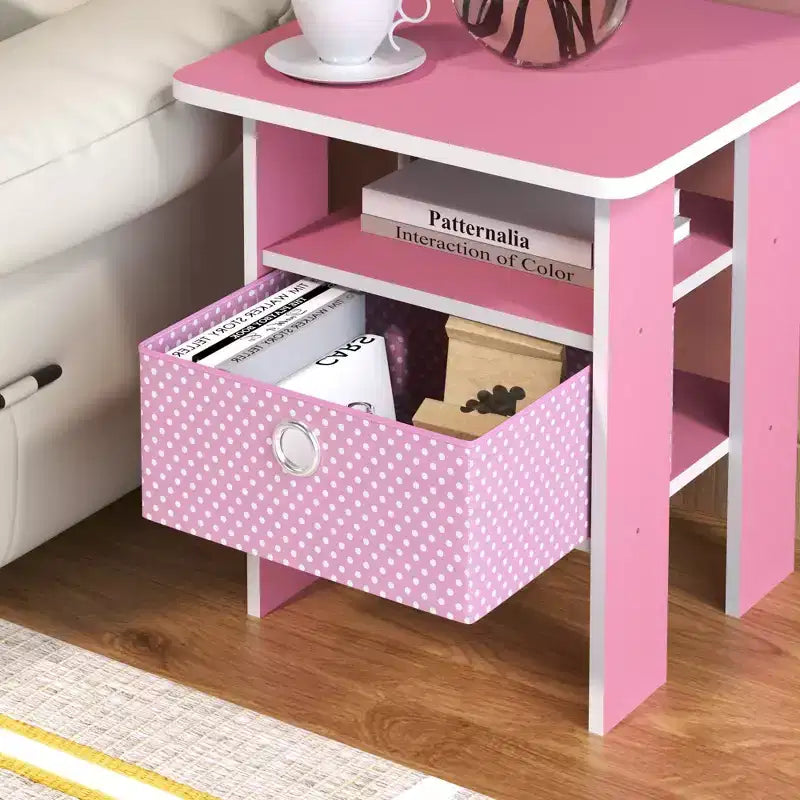 HOMLUX 1 comodino moderno con cassetto rimovibile e ripiano aperto