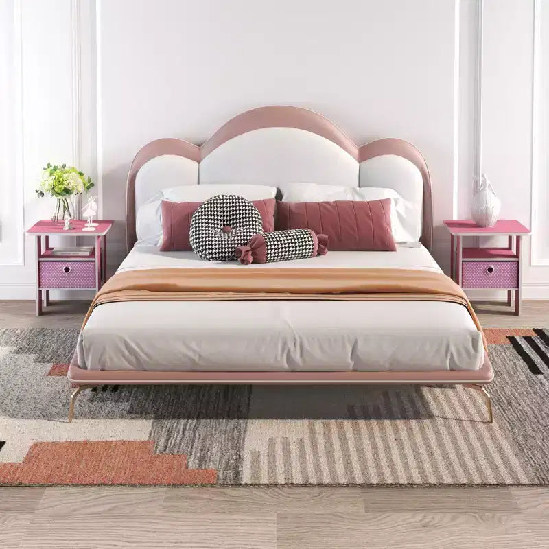 HOMLUX 1 comodino moderno con cassetto rimovibile e ripiano aperto