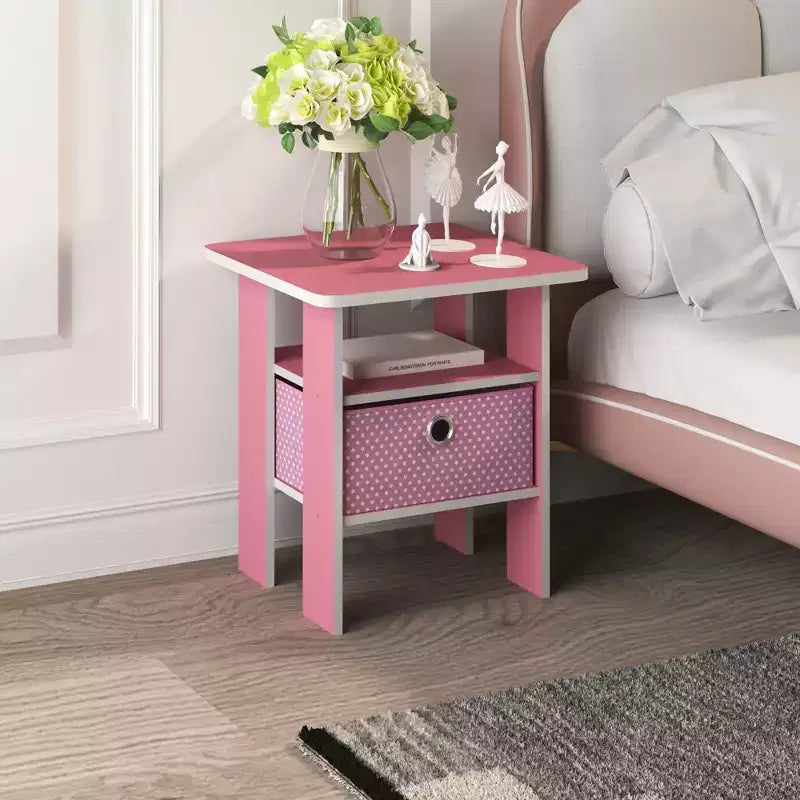 HOMLUX 1 comodino moderno con cassetto rimovibile e ripiano aperto