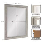 Specchio da parete rettangolare per bagno Kate e Laurel Dalphia