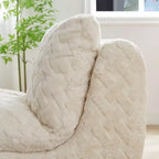 Poltrona divano girevole Whisen a compressione totale con pouf