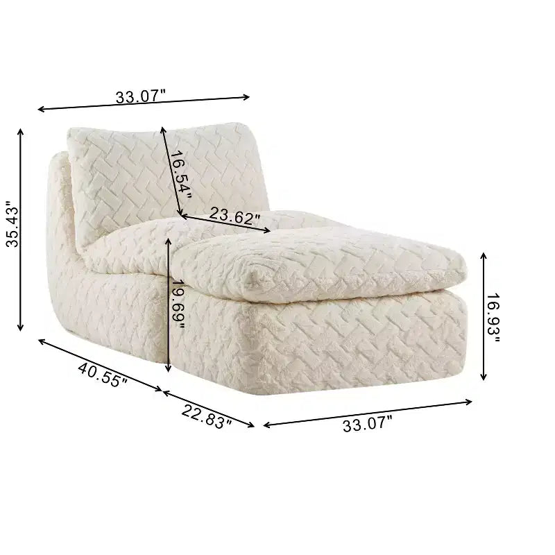 Poltrona divano girevole Whisen a compressione totale con pouf