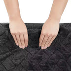 Poltrona divano girevole Whisen a compressione totale con pouf