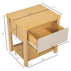 Christopher Knight Home Eliana Comodino Moderno Rustico in Legno con Cassetto e Ripiano Aperto