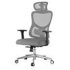 Sedia da ufficio ergonomica Okak, sedia da scrivania in rete con poggiatesta, supporto lombare e braccioli regolabili, sedia da gaming con schienale alto per ufficio e casa
