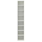 Okak Scaffale Sottile, Scaffali Portaoggetti a 8 Ripiani, Libreria Alta per Libri e CD, Organizzatore per Soggiorno, Corridoio, Ufficio
