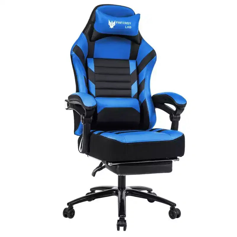 Sedia da gaming Okak High-Back, sedia da ufficio ergonomica con poggiapiedi pieghevole, sedia confortevole regolabile in altezza per studio, sala gaming