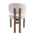 Christopher Knight Home Elias Sedie da Pranzo Scandinave Moderne in Legno di Gomma con Sedile Imbottito