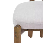 Christopher Knight Home Elias Sedie da Pranzo Scandinave Moderne in Legno di Gomma con Sedile Imbottito