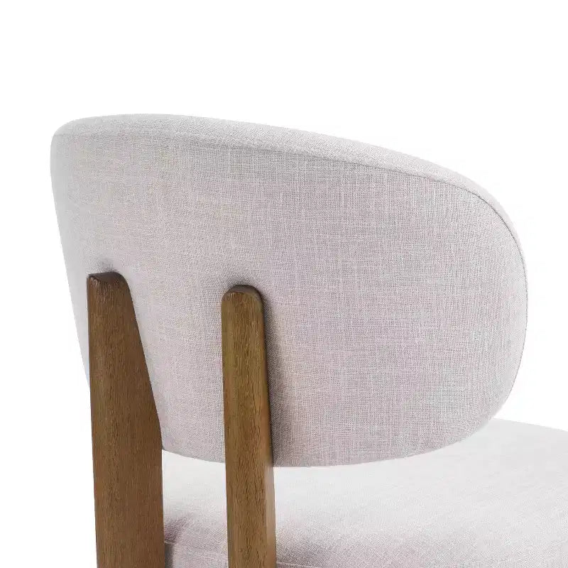 Christopher Knight Home Elias Sedie da Pranzo Scandinave Moderne in Legno di Gomma con Sedile Imbottito