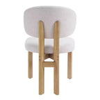 Christopher Knight Home Elias Sedie da Pranzo Scandinave Moderne in Legno di Gomma con Sedile Imbottito