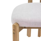 Christopher Knight Home Elias Sedie da Pranzo Scandinave Moderne in Legno di Gomma con Sedile Imbottito