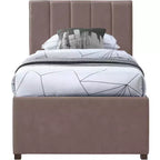 Meridian Furniture, Letto a rotelle singolo Hudson in pelle vegana