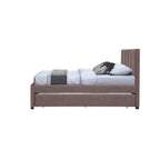Meridian Furniture, Letto a rotelle singolo Hudson in pelle vegana