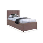 Meridian Furniture, Letto a rotelle singolo Hudson in pelle vegana