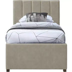 Meridian Furniture, Letto a rotelle singolo Hudson in pelle vegana