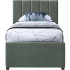 Meridian Furniture, Letto a rotelle singolo Hudson in pelle vegana