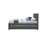 Meridian Furniture, Letto a rotelle singolo Hudson in pelle vegana
