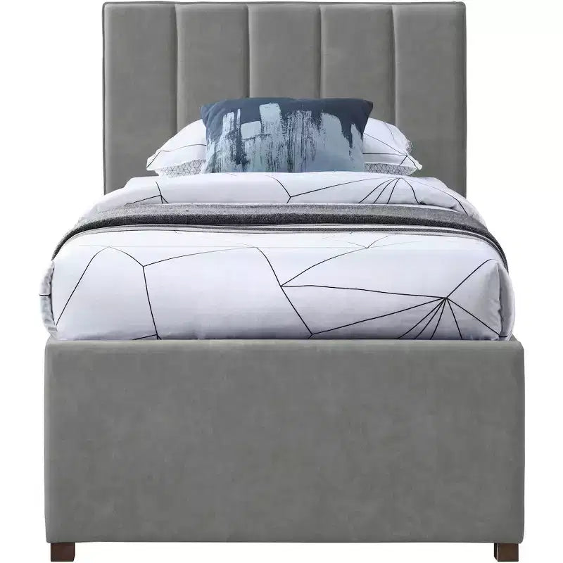 Meridian Furniture, Letto a rotelle singolo Hudson in pelle vegana