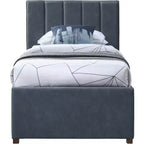 Meridian Furniture, Letto a rotelle singolo Hudson in pelle vegana