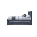 Meridian Furniture, Letto a rotelle singolo Hudson in pelle vegana