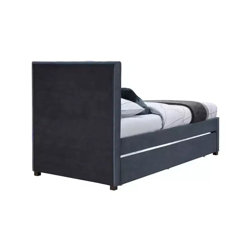 Meridian Furniture, Letto a rotelle singolo Hudson in pelle vegana