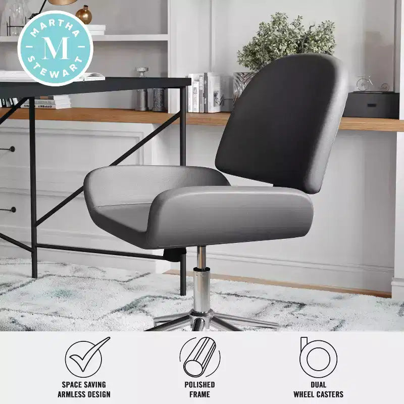 Sedia da ufficio imbottita Tyla di Martha Stewart